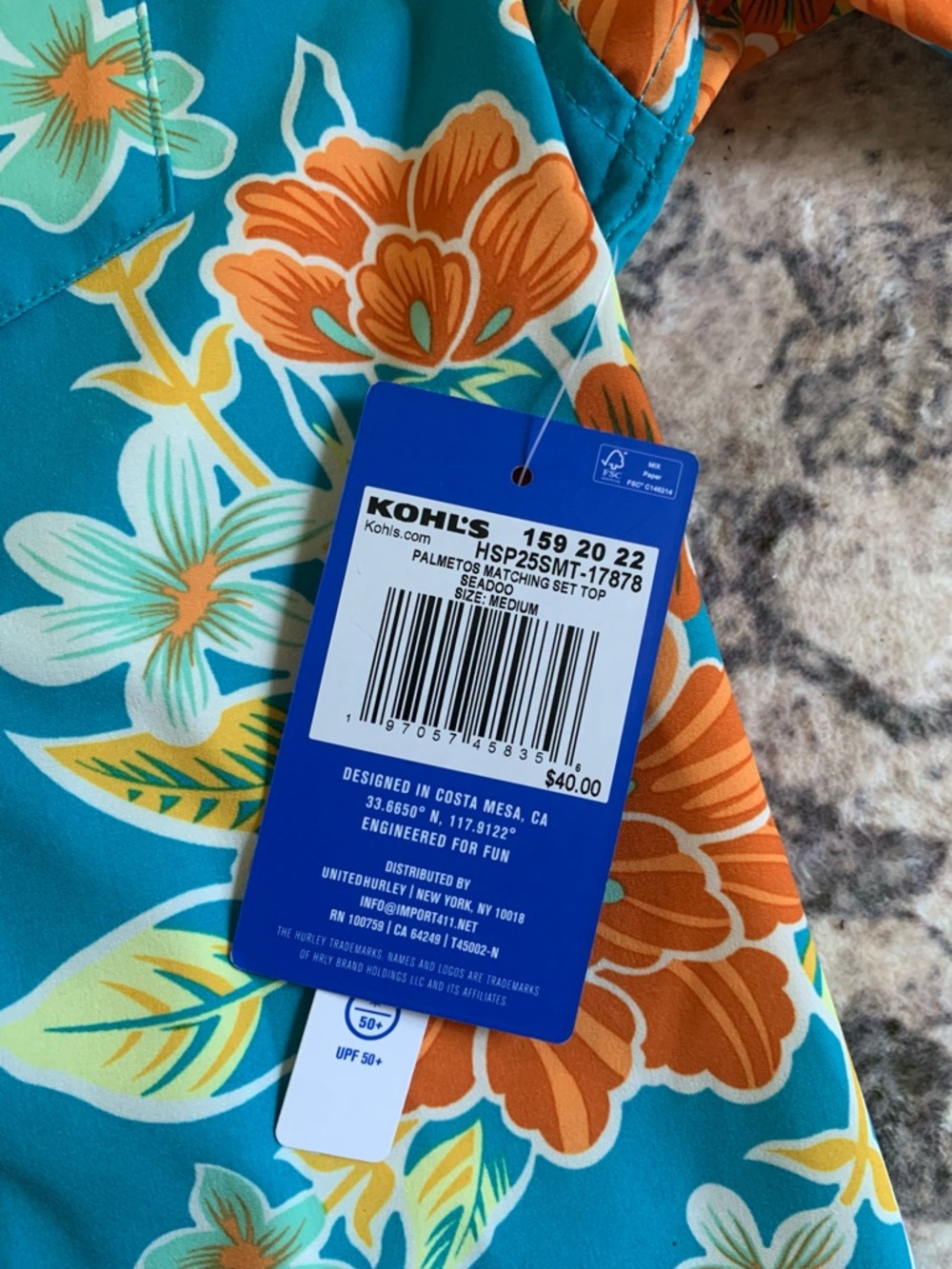 NWT Tropical Button-Down - Picture 4 of 4